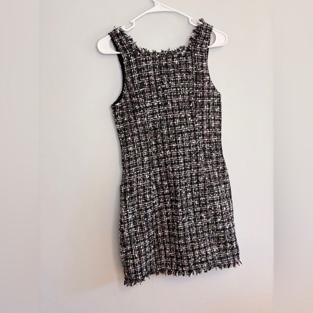 MAJORELLE Bia Black Tweed Mini Dress NWT Revolve XS - Picture 8 of 10